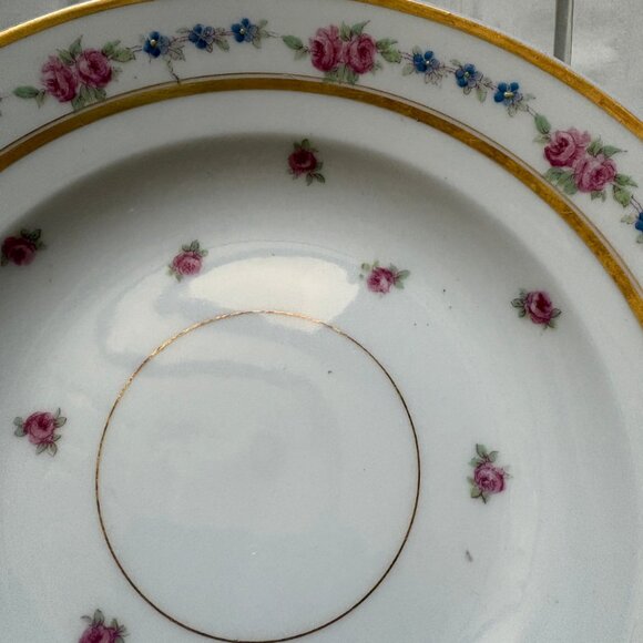 Vintage Limoges Bowl/Saucer - L. Bernardaud & Co -The Fontenay Pattern - Picture 2 of 6